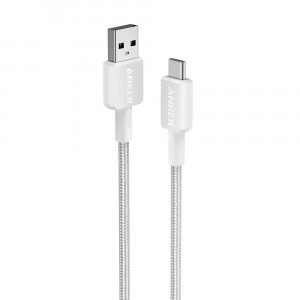 Anker 322 USB-A to USB-C braided cable 0.9m white