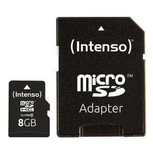 Intenso 8GB microSDHC Class 10 25MB/s memory card
