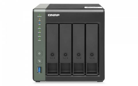 QNAP NAS server for 4 disks, 4GB RAM, 10GB network