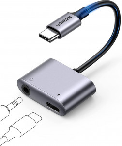 Ugreen USB C to 3.5mm headphone adapter and 2 in 1 charging