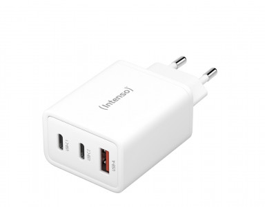 Intenso 65W GaN power supply with 2xUSB-C and 1xUSB-A connector W65ACC