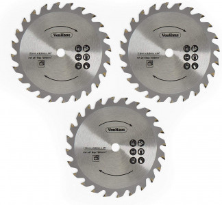 VonHaus E-Series spare set of circular saw blades, 3 parts