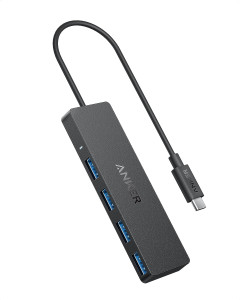 Anker Ultra Slim 4-port USB-C hub black