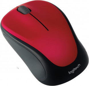 Logitech M235 Wireless Mini Mouse, red