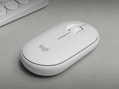 Logitech Mouse Pebble 2 M350S Wireless, white