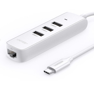 Ugreen adapter USB-C 3.0 to Ethernet + 3 USB HUB ports
