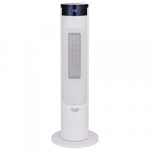 Adler ceramic LCD heater 2200W with humidifier, tower, white AD7730