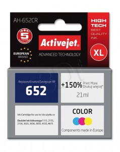 ActiveJet color ink HP 652 F6V24AE