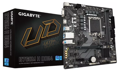 GIGABYTE B760M H DDR4, DDR4, SATA3, USB3.2Gen1, HDMI, LGA1700 mATX