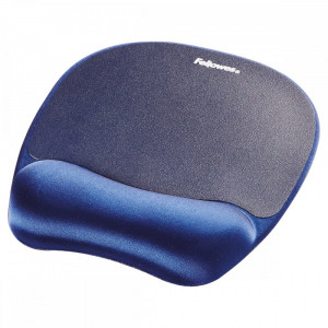 Fellowes Memory Foam Mouse Pad with Memory Foam Wrist Rest, Sapphire