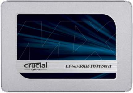 Crucial MX500 500GB SATA 2.5 7mm (with 9.5mm adapter) Internal SSD