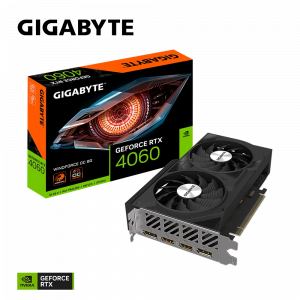Graphics card GIGABYTE GeForce RTX 4060 WINDFORCE OC 8G, 8GB GDDR6, PCI-E 4.0