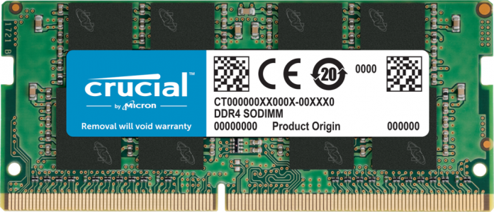 Crucial 4GB DDR4-2666 SODIMM PC4-21300 CL19, 1.2V