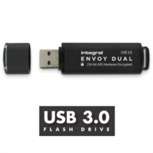 INTEGRAL 128GB USB3.0 ENVOY DUAL FIPS 197 ENCRYPTED memory stick