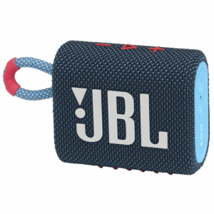 JBL GO 3 Bluetooth portable speaker, pink-blue