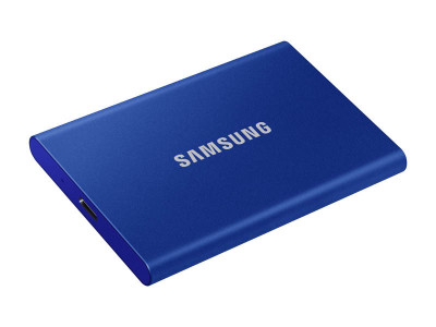 Samsung T7 External SSD 500GB Type-C USB 3.2 Gen2 V-NAND UASP, blue