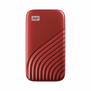 WD My Passport SSD 1TB, USB-C 3.2 red
