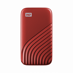 WD My Passport SSD 500GB, USB-C 3.2 red