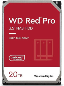 WD hard disk 20TB SATA3, 6Gb/s, 7200, 512MB RED PRO