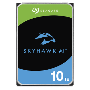Seagate Hard Drive 10TB 7200 256MB SATA 6Gb/s SkyHawk AI