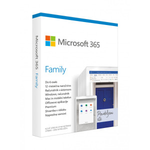 Microsoft 365 Family Mac/Win - Slovenian - 1 year subscription