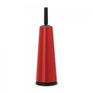 Brabantia toilet brush with stand red