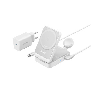 Anker MagGo Foldable 3in1 charging station, white