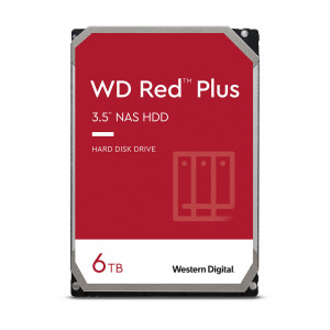 WD hard disk 6TB SATA3, 6Gb/s, 5400rpm, 256MB RED PLUS