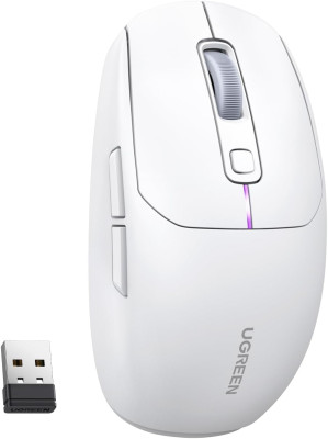 Ugreen wireless mouse 5000 DPI 2.4G+BT - white