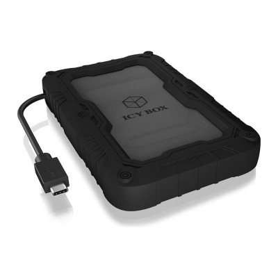 Icybox IB-AC603P-C31 case for 2.5" HDD/SSD with rubber protection, USB-C 3.1