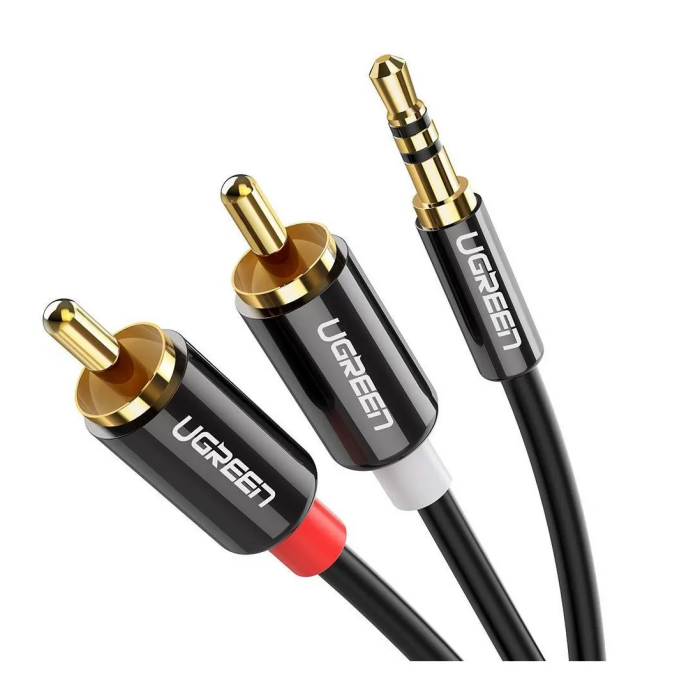 Ugreen 3,5 mm moški na 2RCA moški avdio kabel 2M - 10584