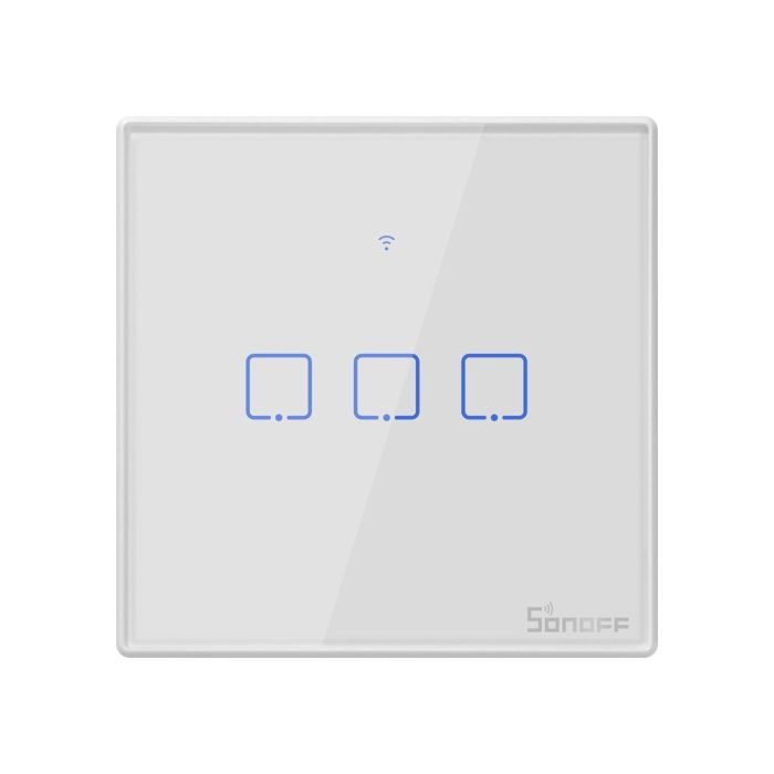 SONOFF pametno stensko stikalo Wi-Fi + RF433 trojno T2EU3C-TX