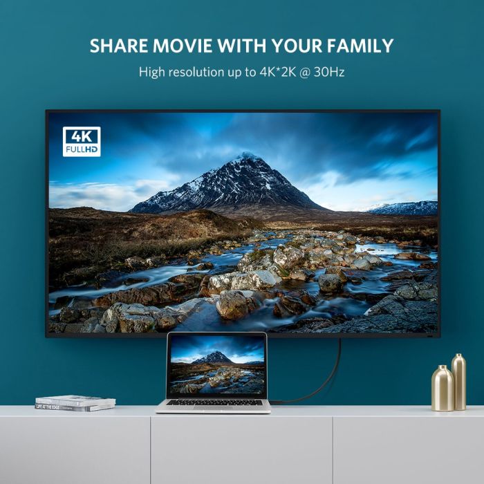 Ugreen DP na HDMI kabel (M-M) 1,5m - polybag