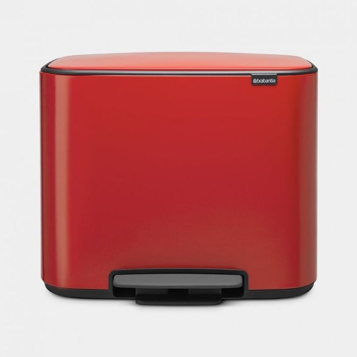 Brabantia koš na pedal 3x11L rdeč 121029