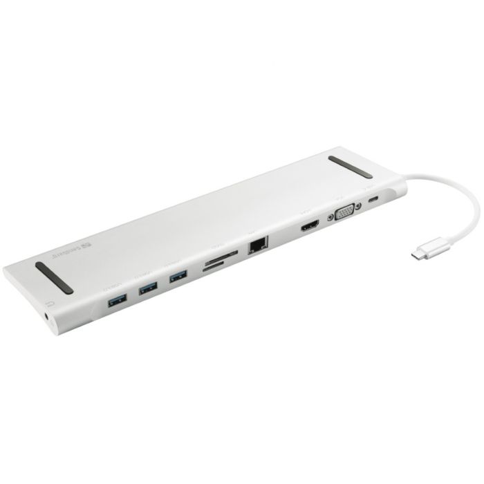 Sandberg USB-C 10 v 1 Docking Station priklopna postaja za prenosnike