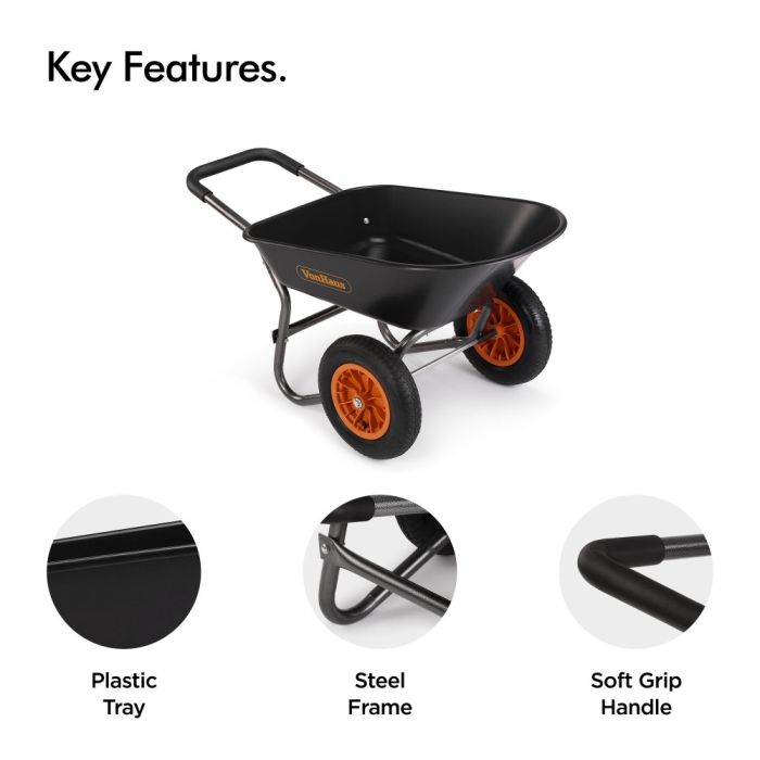 VonHaus dvokolesna samokolnica 78L