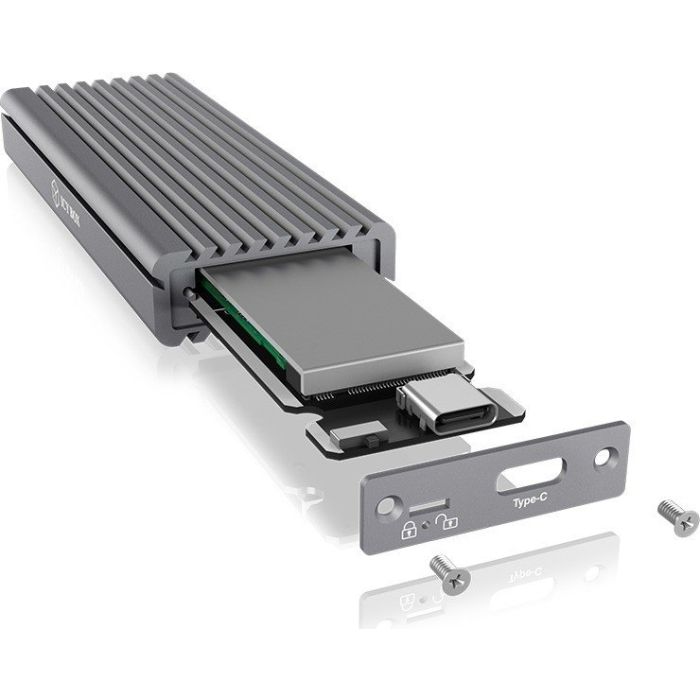 IcyBox IB-1817M-C31 USB-C 3.1 ohišje za M.2 NVMe SSD ter zaščito pred pisanjem