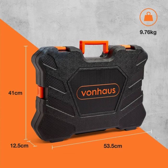 VonHaus 256-delni komplet orodja in nasadnih ključev