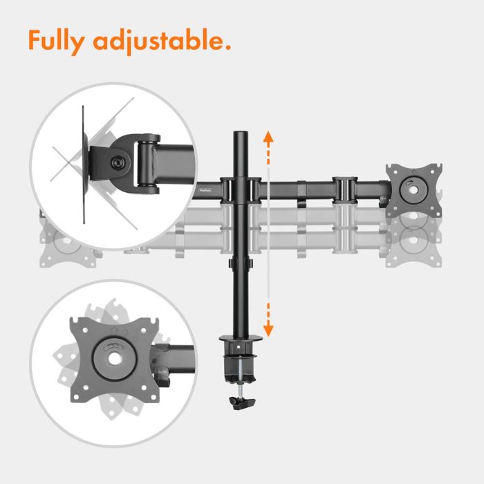 VonHaus dvojni namizni nosilec za dva monitorja (13 - 32)