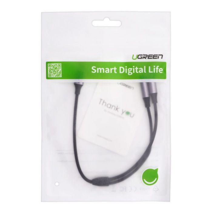 Ugreen USB-C na 3.5 mm avdio 2x 25cm - polybag