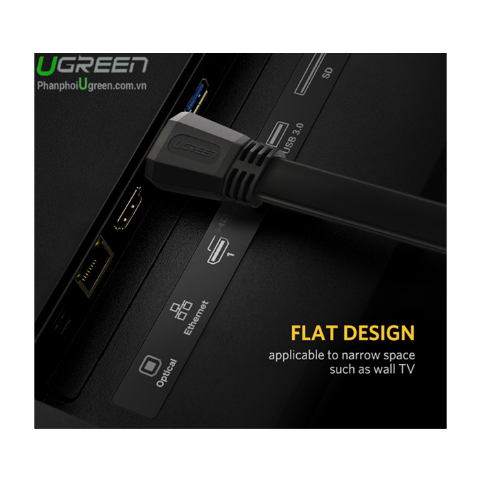 Ugreen HDMI 2.0 Flat kabel 3m - box