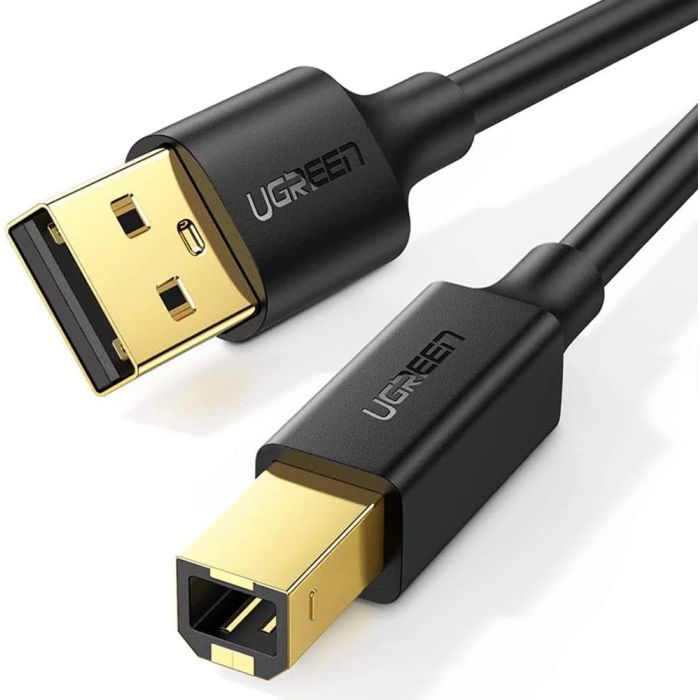 Ugreen tiskalniški kabel USB-B - USB 2.0, 2M črn