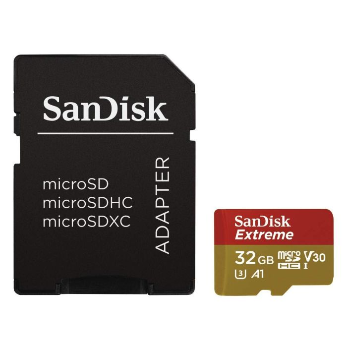 SANDISK 32GB Extreme Micro SDHC A1 CL10 V30 UHS-I U3 100MB/s Mobile spominska kartica + adapter