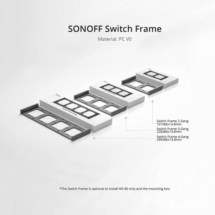 SONOFF okvir za stikala tipa M5-80, dvojno