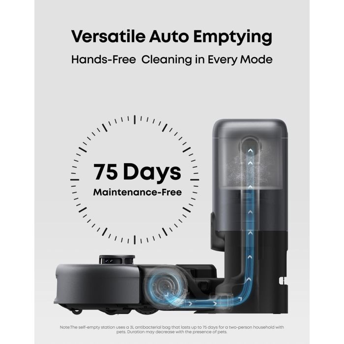 Anker Eufy E20 robotski sesalnik 3v1 s samopraznilno postajo