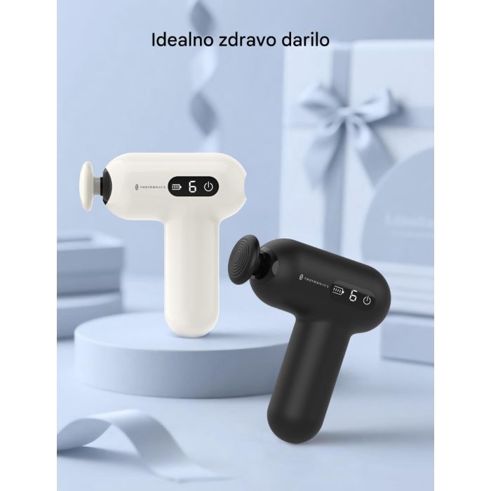 TAOTRONICS Masažna mini pištola bela