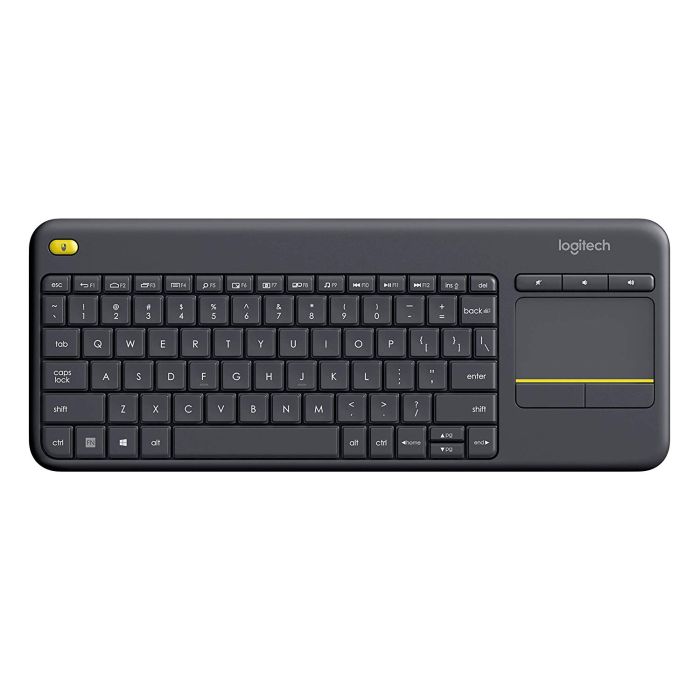Brezžična tipkovnica Logitech K400 Plus Wireless Touch črna (Unifying, SLO gravura)