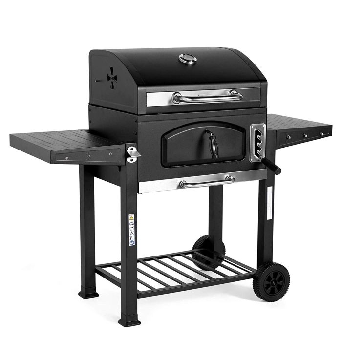 VonHaus prenosni žar na oglje/ Smoker American Style