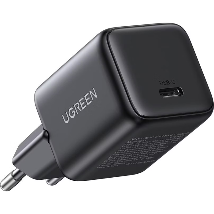 Ugreen 30W USB-C GaN hitri polnilec - črn