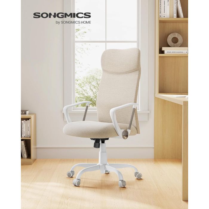 SONGMICS ergonomski pisarniški stol bež